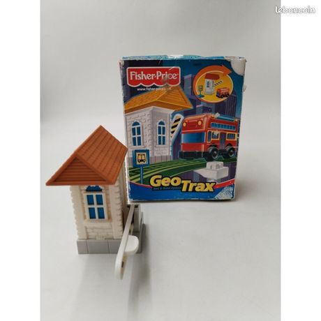 Lot De 13 Rails Fisher-Price Geotrax – Droit Court, Marron, Occasion – Pour Circuit Enfant