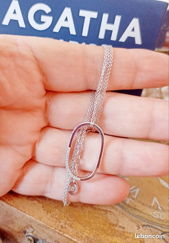 Collier Long Pendentif Agatha Paris Jaune Or – Cadeau Fête Des Mères
