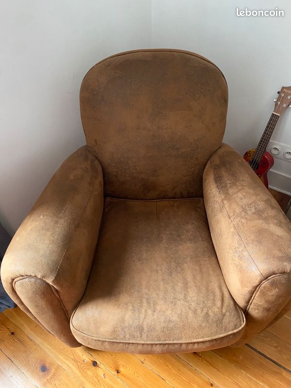 Fauteuil Club Marron (image 2)