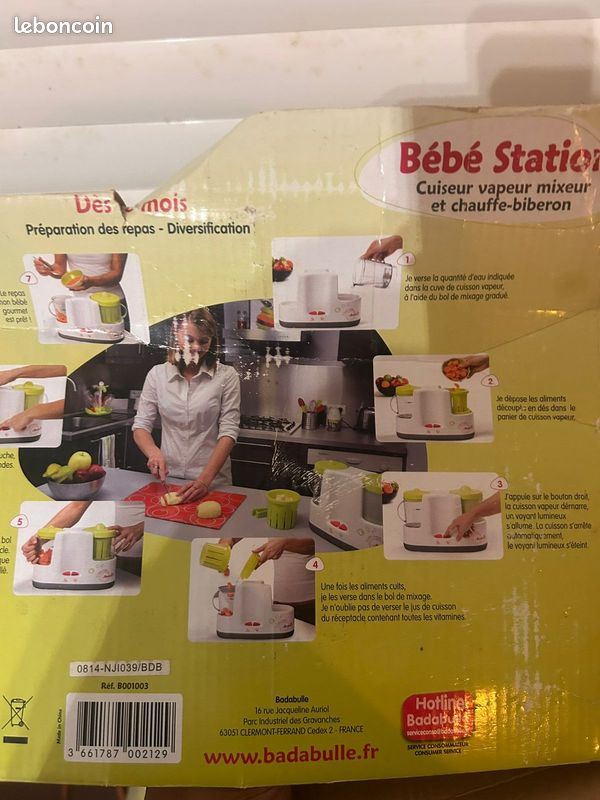 Robot pour bébé (cuiseur vapeur mixeur et chauffe biberon) (image 2)