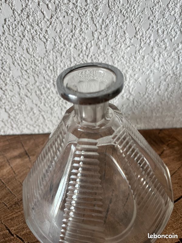 Service à liqueur Art Déco en Cristal de Bohême (Tchécoslovaquie) – Carafe & 4 Verres (image 4)