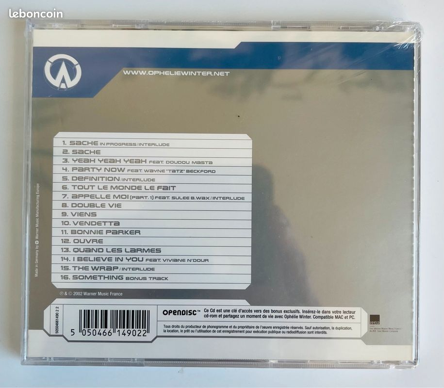 CD Album Explicit Lyrics Ophélie Winter reconditionné à neuf (image 2)