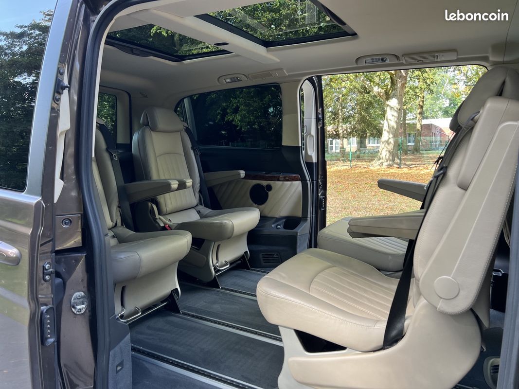 Tres belle mercedes-benz viano 2l2cdi 163ch long pack ambiante toutes options gps pro- cuir-clim auto-chauffage stationnaire - toit pano-bluethoot (image 4)