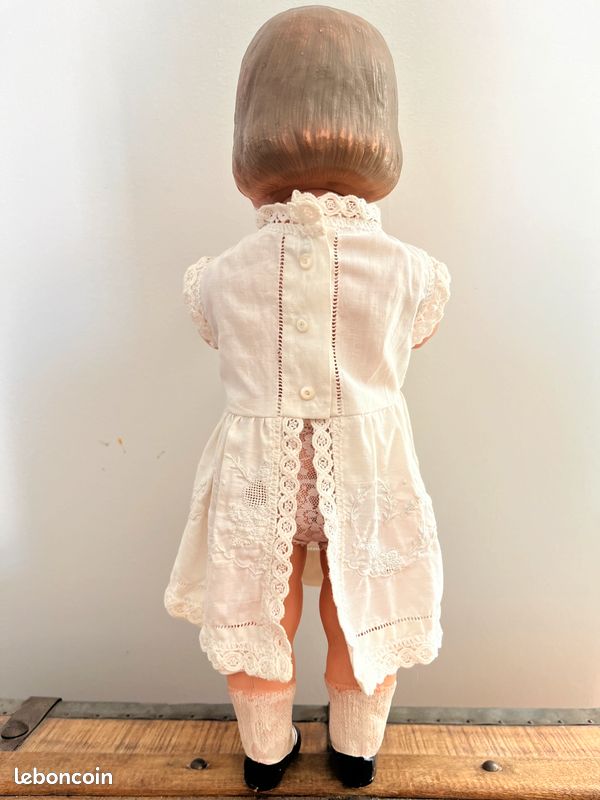 Poupée Ancienne celluloïd Jeanne d'Arc Petitcollin 45 cm (721