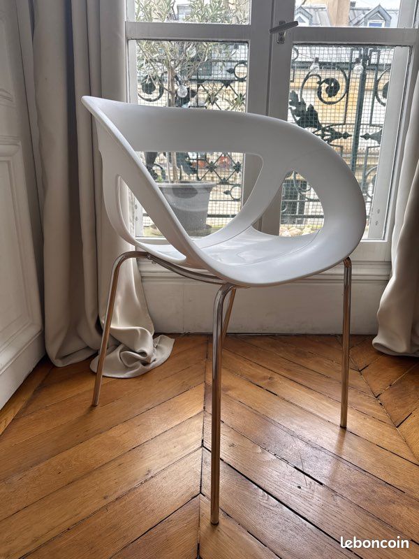 Chaise Fauteuil blanche gagner Mocema by Sandona Design Valeur 190 (image 3)