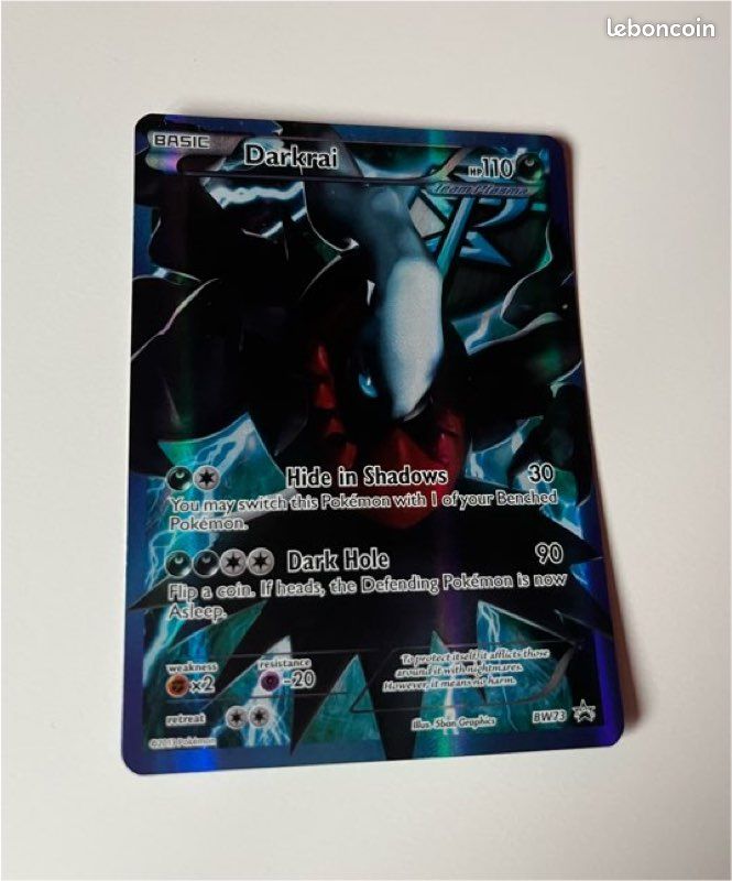 Darkrai full art team plasma 2013 bw73 (image 1)