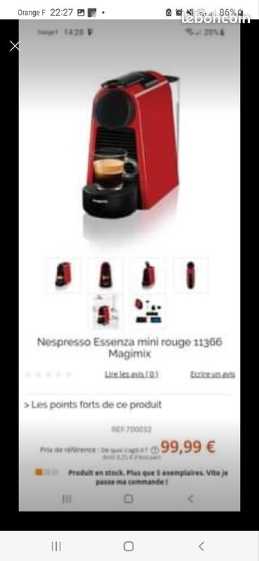 Nespresso essenza (image 1)