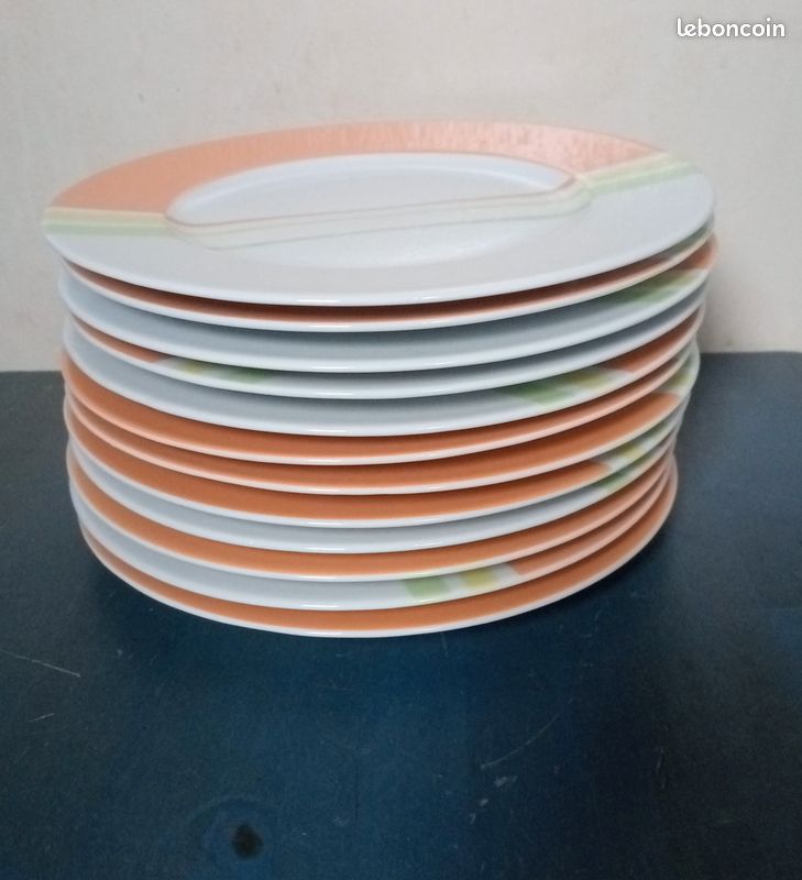 12 assiettes à dessert Porcelaine (image 5)