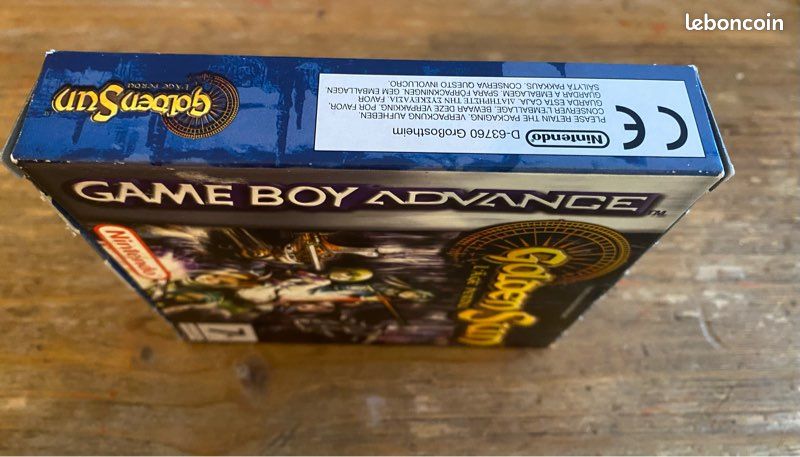 Golden Sun L'Âge Perdu Game Boy Advance Complet PAL FRA GameBoy GB GBA