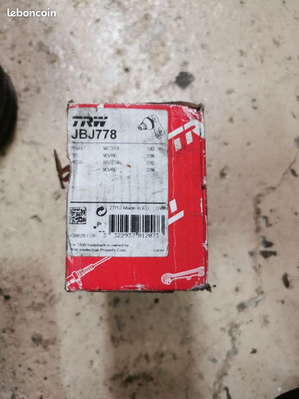 TRW JBJ778 Rotule De Suspension Pour Renault Master II Et Opel Movano - Qualité OEM