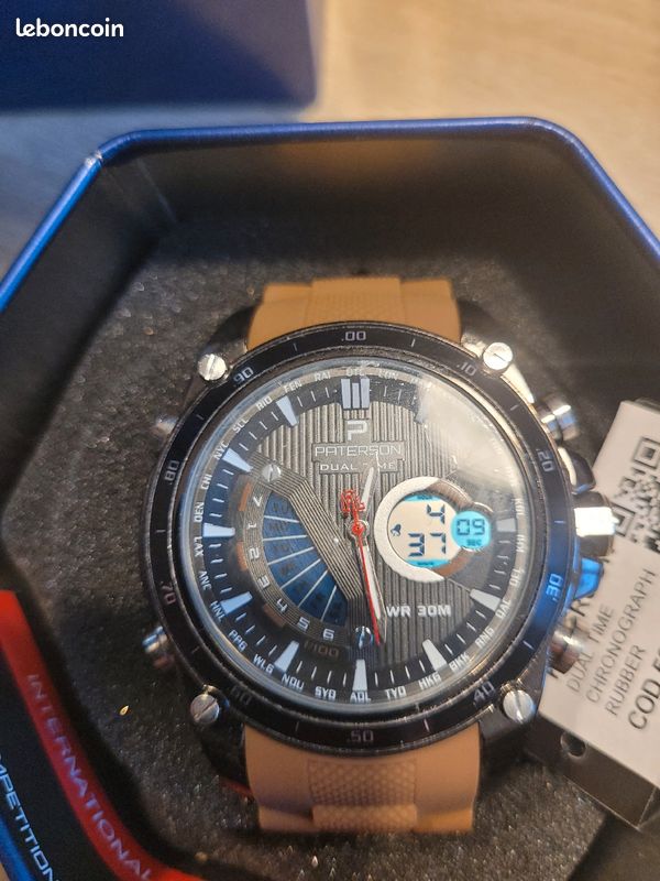 Monter paterson Dual time chronograph Montres Bijoux
