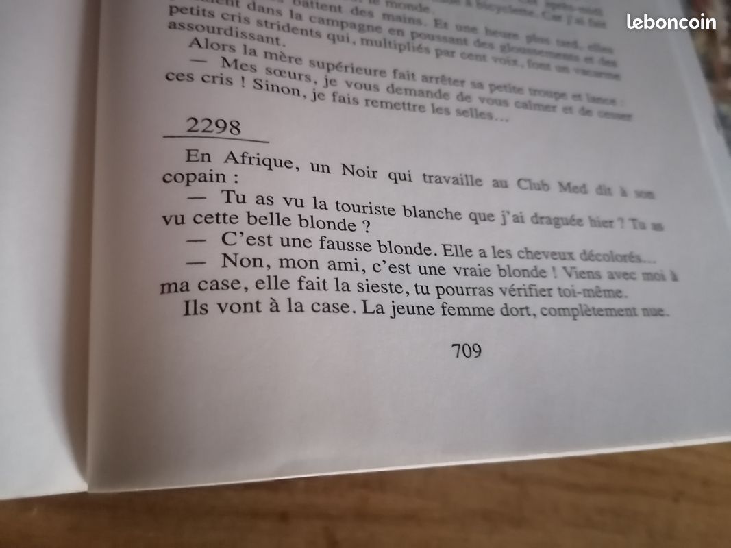 2300 histoires drôles - jean Peigné édition de Fallois - Jeux & Jouets