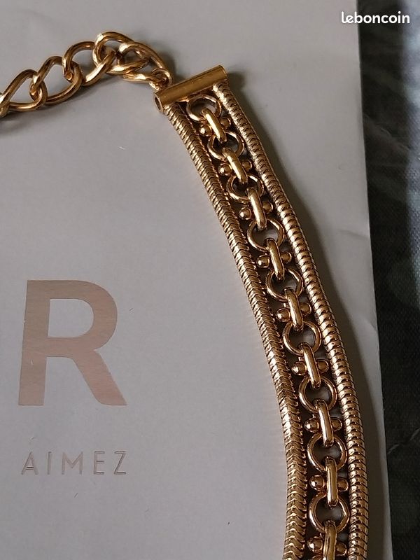 Collier Acier Or (image 6)