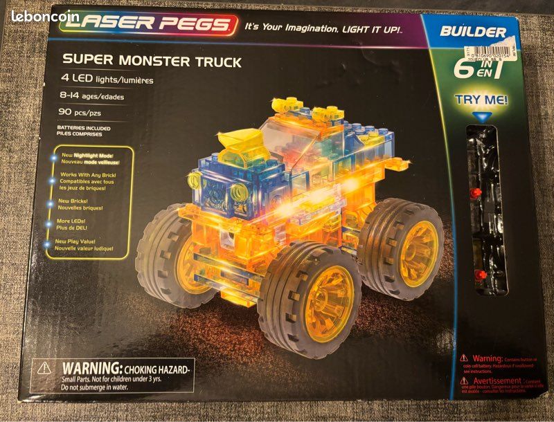 Super monster truck LASER PEGS Jeux Jouets