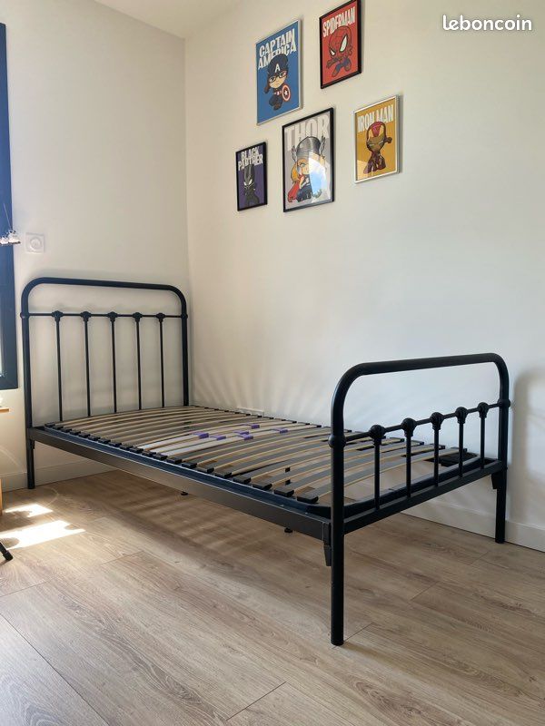 LIT ENFANT À barreaux blanc 60x120. Occasion. EUR 25,00 - PicClick FR