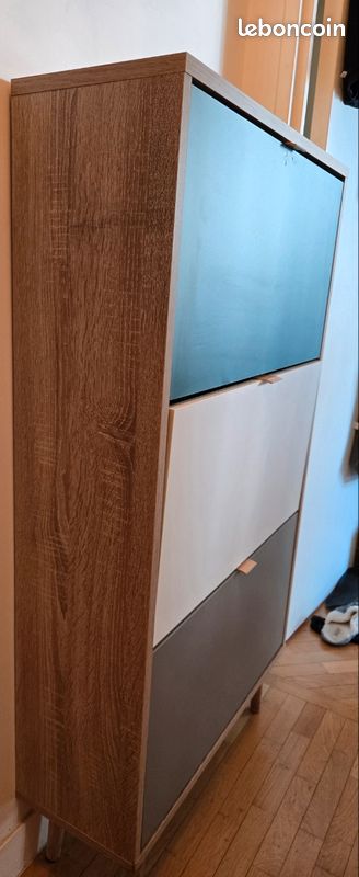 Meuble à chaussures 3 portes – faible profondeur (image 9)