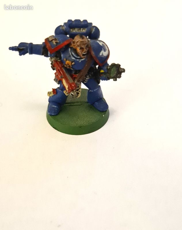 Sergent Space Marine Métal V3 1995 OOP - Warhammer 40K (image 1)