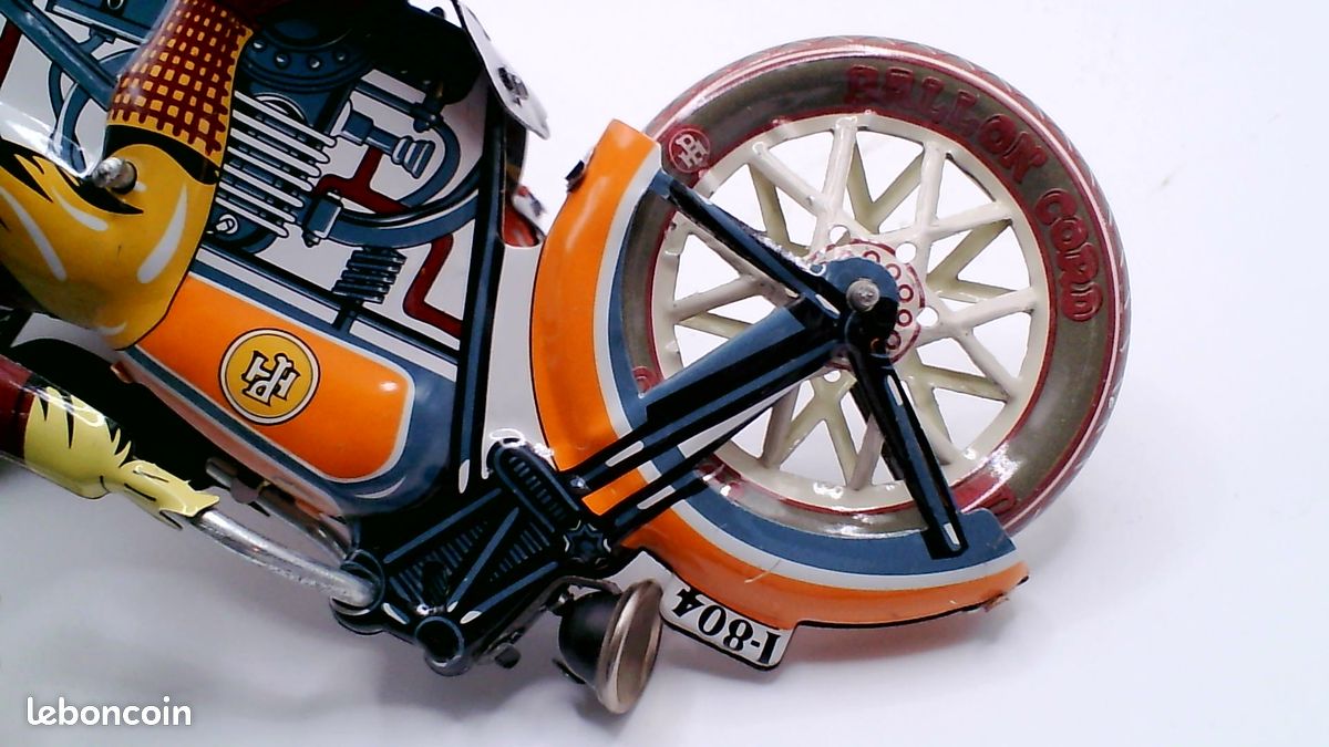Moto jouet en tôle avec side-car MS 709 fabriquée en Chine