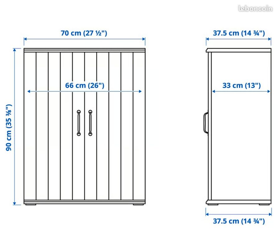 SKRUVBY
Armoire avec portes (image 4)