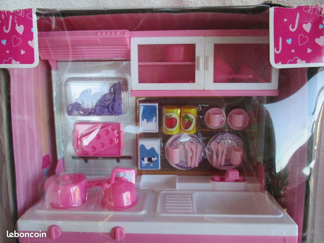 Mobilier poupée mannequin Barbie Jenny cuisine et accessoires (image 2)