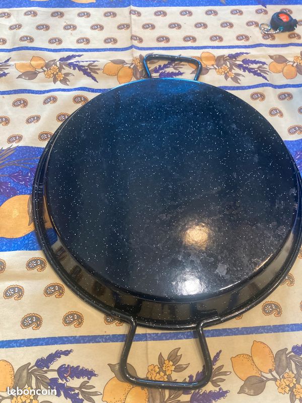 Poêle à paella acier émaillé 39 cm (image 1)