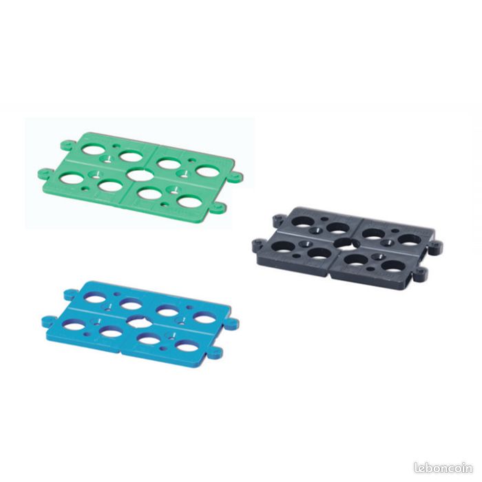 SKIR'CO Lot De 40 Cales Plates En Plastique De 3 Mm, 40 X 100