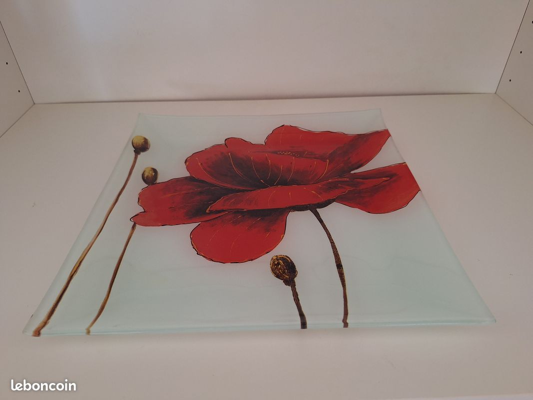 Assiettes carrées en verre (image 2)