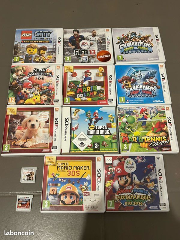 Lot 13 jeux Nintendo ds 3DS (plein de Mario) Jeux vidéo