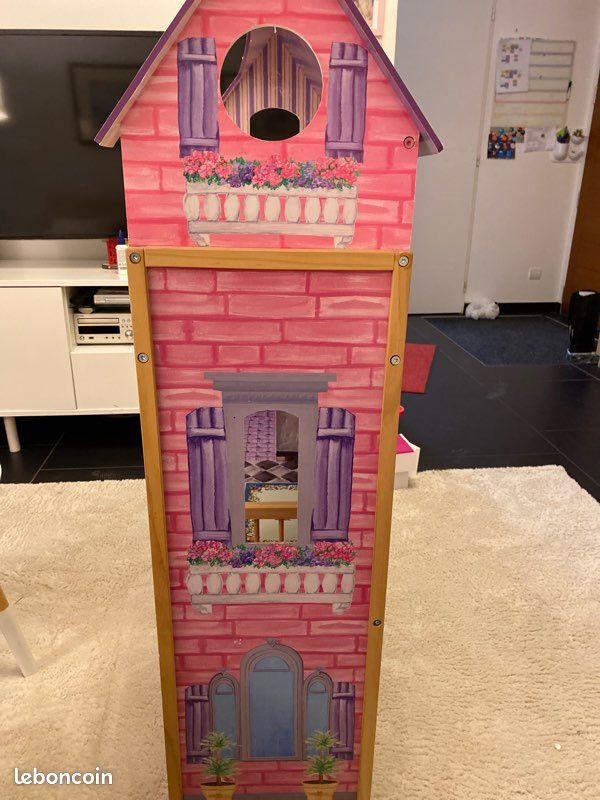 Grande Maison De Poupées Kayla En Bois – Kidkraft (3 étages) – État Parfait