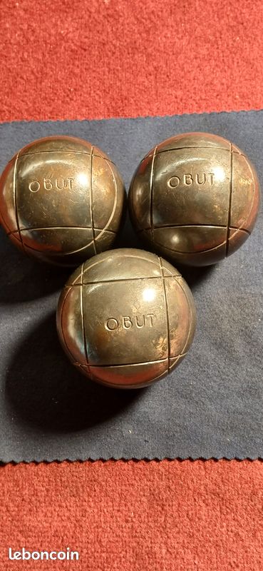 2 Boules De Pétanque Obut ATR - 710g / 74,5mm - Fabrication Française - Occasion