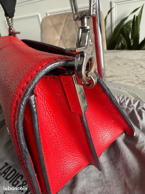 Sac Zadig et voltaire Lolita rouge bandoulière Montres Bijoux