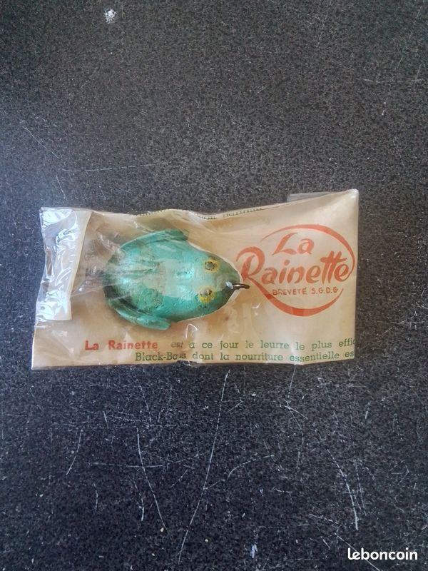Ancien Leurre Grenouille Cuillère Heddon N°3200 – Vintage USA (1928)