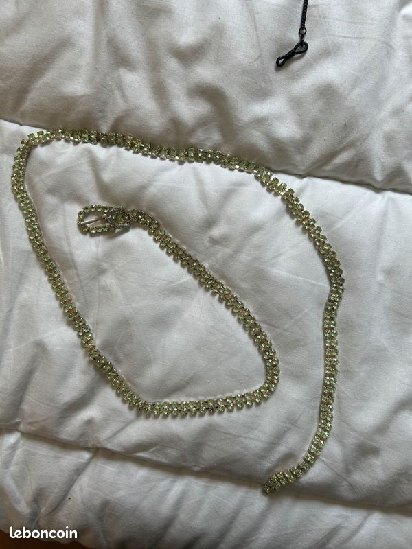 Ceinture avec brillants vert (image 2)
