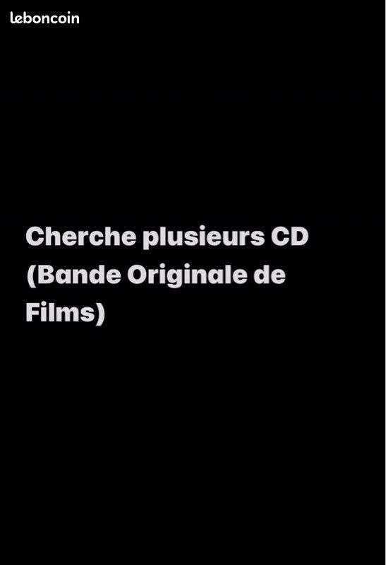 Cherche lot CD (BO) (image 1)