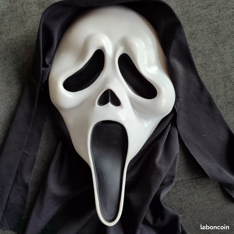 SALADOCY Masques Scream Halloween, Ghost Face Maske, Masque Horreur, Masque Latex, Pour Halloween, Cosplay, Boules De Mardi Gras