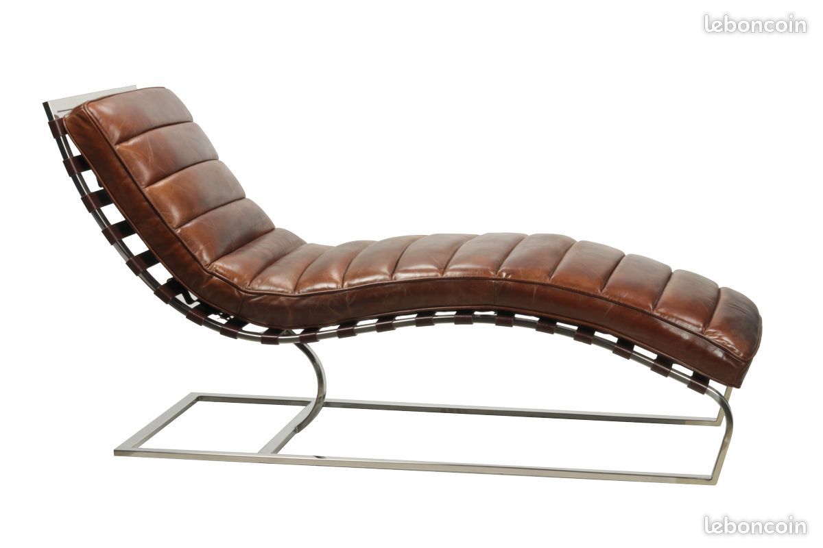 Fauteuil en cuir cigare (Neuve) - Livraison gratuite (image 3)