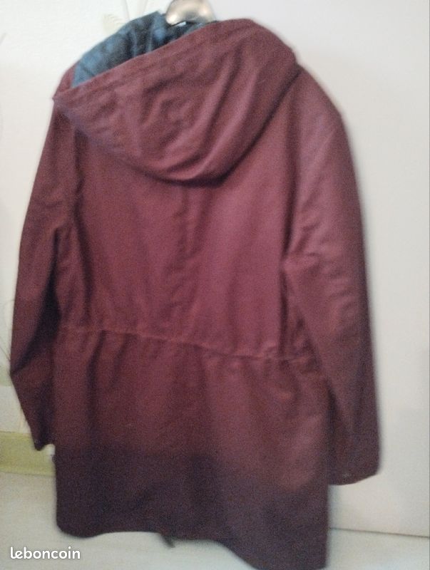 Parka homme Jules bordeau, taille L (image 2)