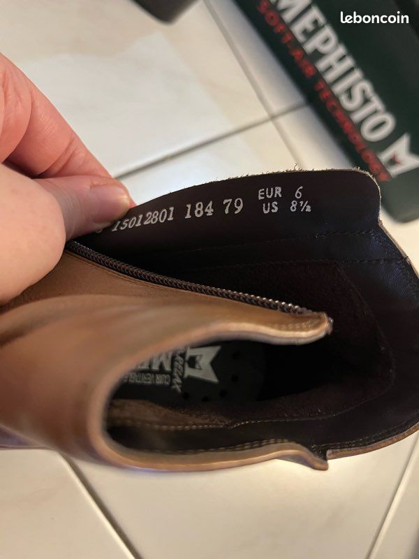 Bottines neuves Méphisto T39 camel (image 4)