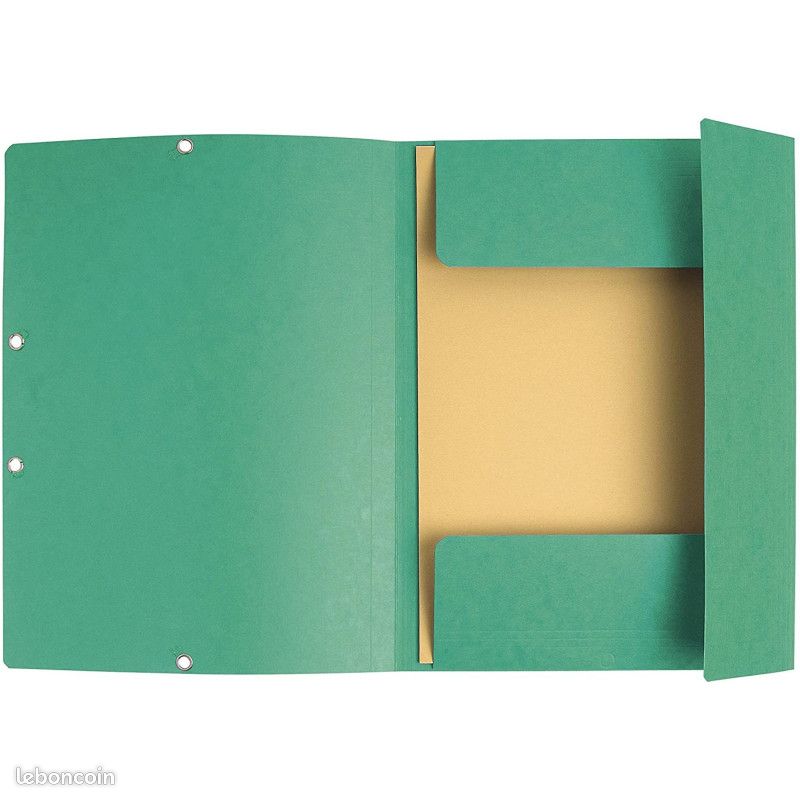 Chemise 3 Rabats Vert - Exacompta (image 3)