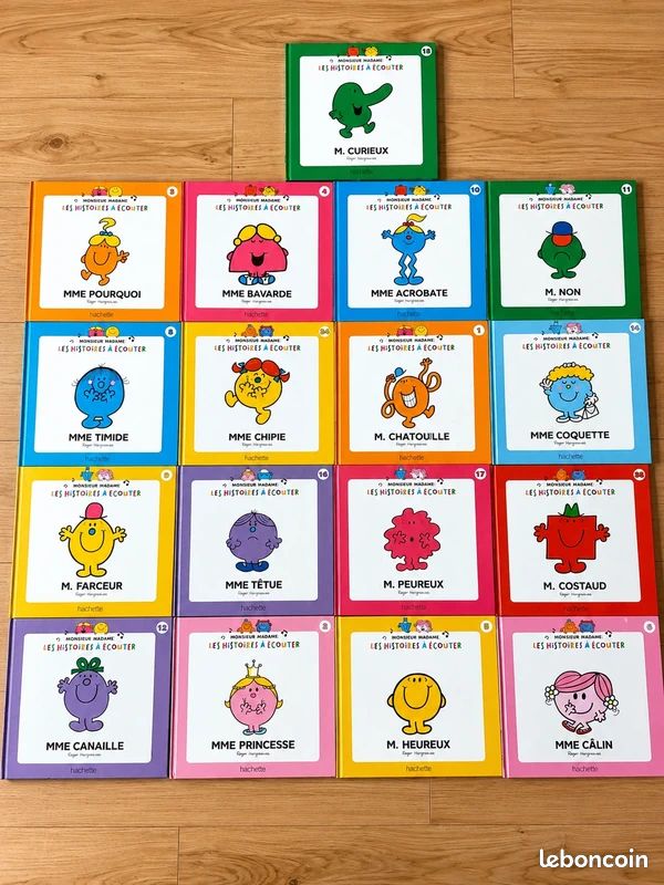 Lot de 17 livres Monsieur Madame de Roger Hargreaves - les histoires à écouter proche du neuf (image 1)