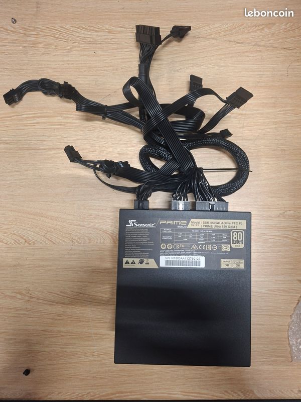 Alimentation PC seasonic prime ultra 850 gold 850watts (image 1)