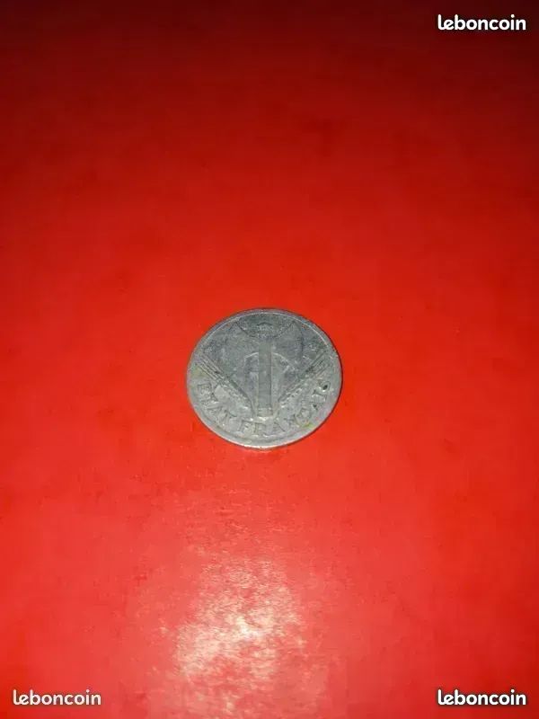 Monnaie Française 1 franc aluminium Année 1943 (image 1)