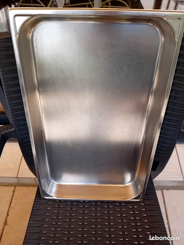 marmite chauffante , Chafing Dish Rond inox - Avec Couvercle Transparent