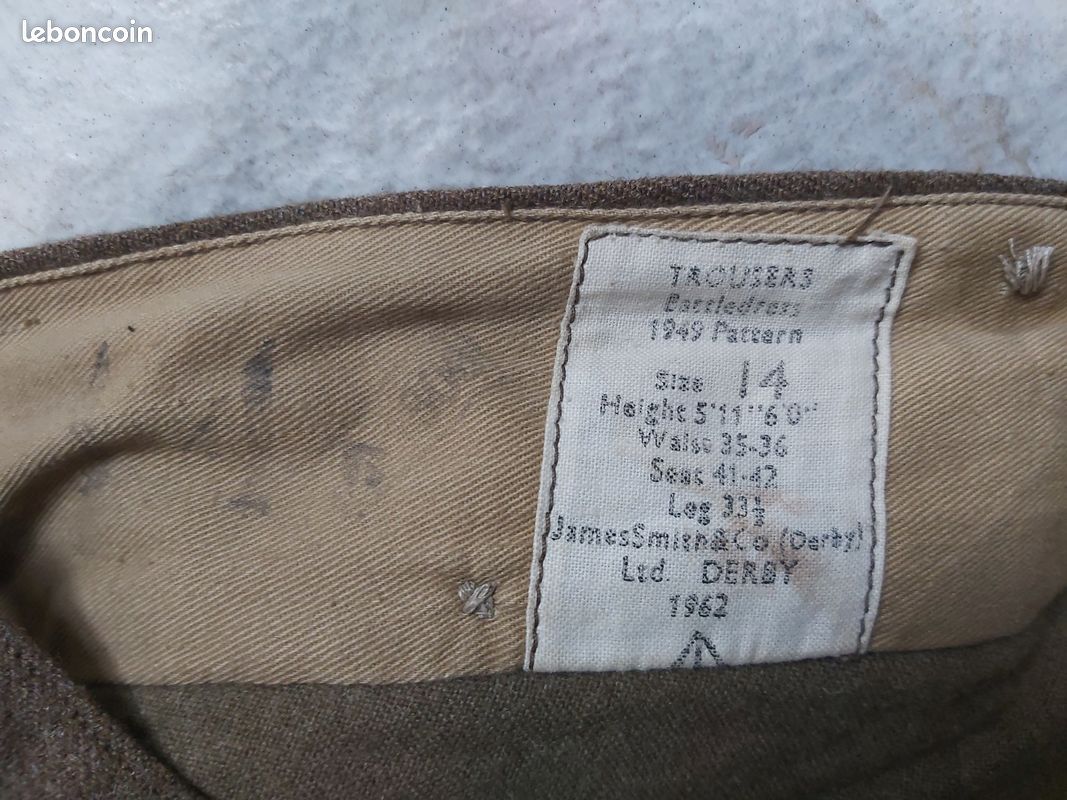 Uk Size Taille Vetement Anglais Francais Pantalon Anglais Battle