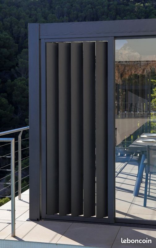 P2x Persiennes pour Pergola Pivoine + rails (image 1)