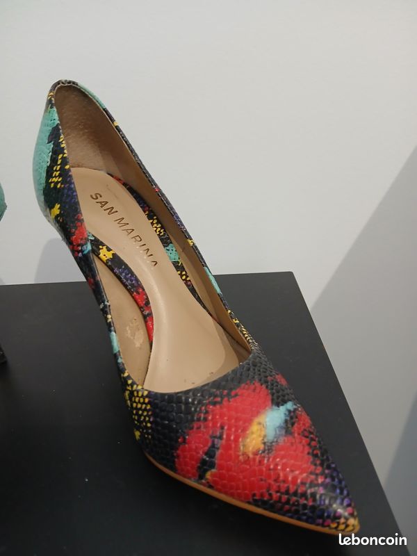 Escarpins colorés à talons hauts San Marina Chaussures