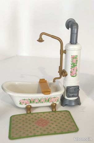PLAYMOBIL MANOIR VICTORIEN salle de bain vintage incomplète EUR 27,89