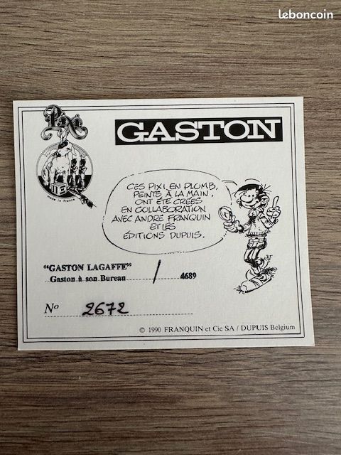 GASTON LAGAFFE: LE LABYRINTHE BOITE N°3 - figurine métal, pixi, pixi04667 – La Marque Zone