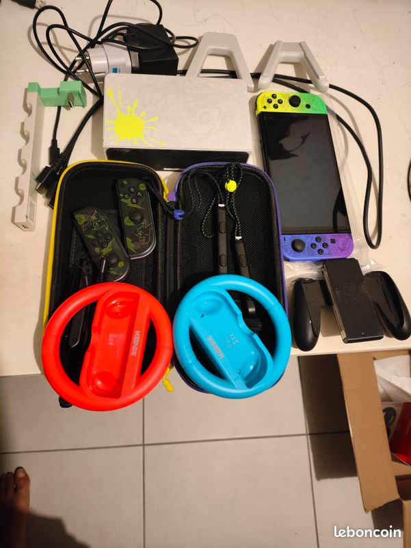 Nintendo Switch OLED Édition Splatoon 3 + Bundle Complet - 300 (image 2)