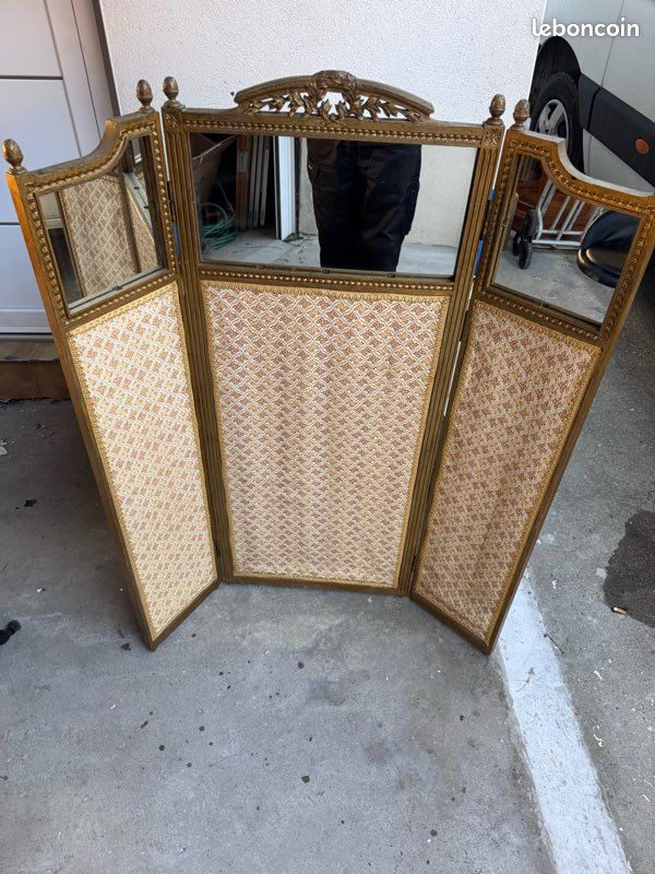 Ancien Paravent miroir baroque (image 3)